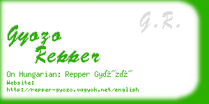 gyozo repper business card